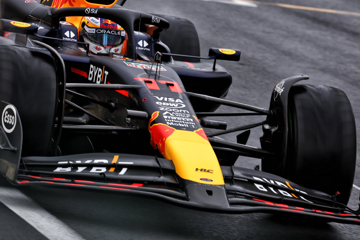 Sergio Perez (Red Bull) durante le qualifiche di Spa