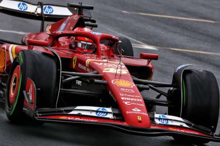 Leclerc in azione a Spa