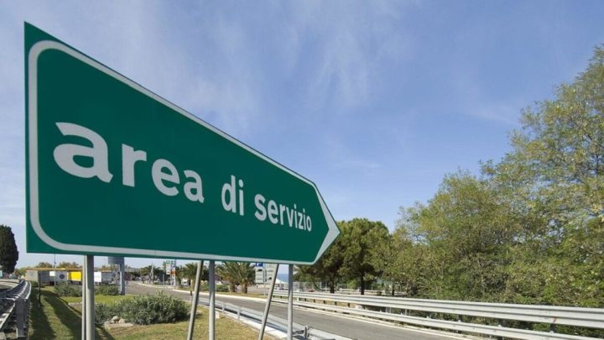 Cartello di area di servizio