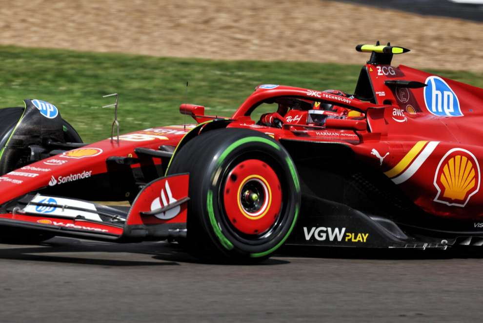 Carlos Sainz durante le qualifiche del GP di Gran Bretagna a Silverstone