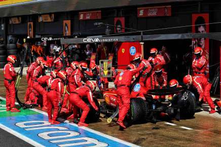 Pit stop Sainz nel GP Gran Bretagna 2024