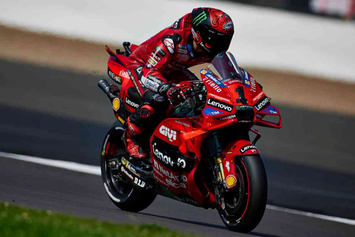 Francesco Bagnaia durante il weekend del Gran Premio di Gran Bretagna