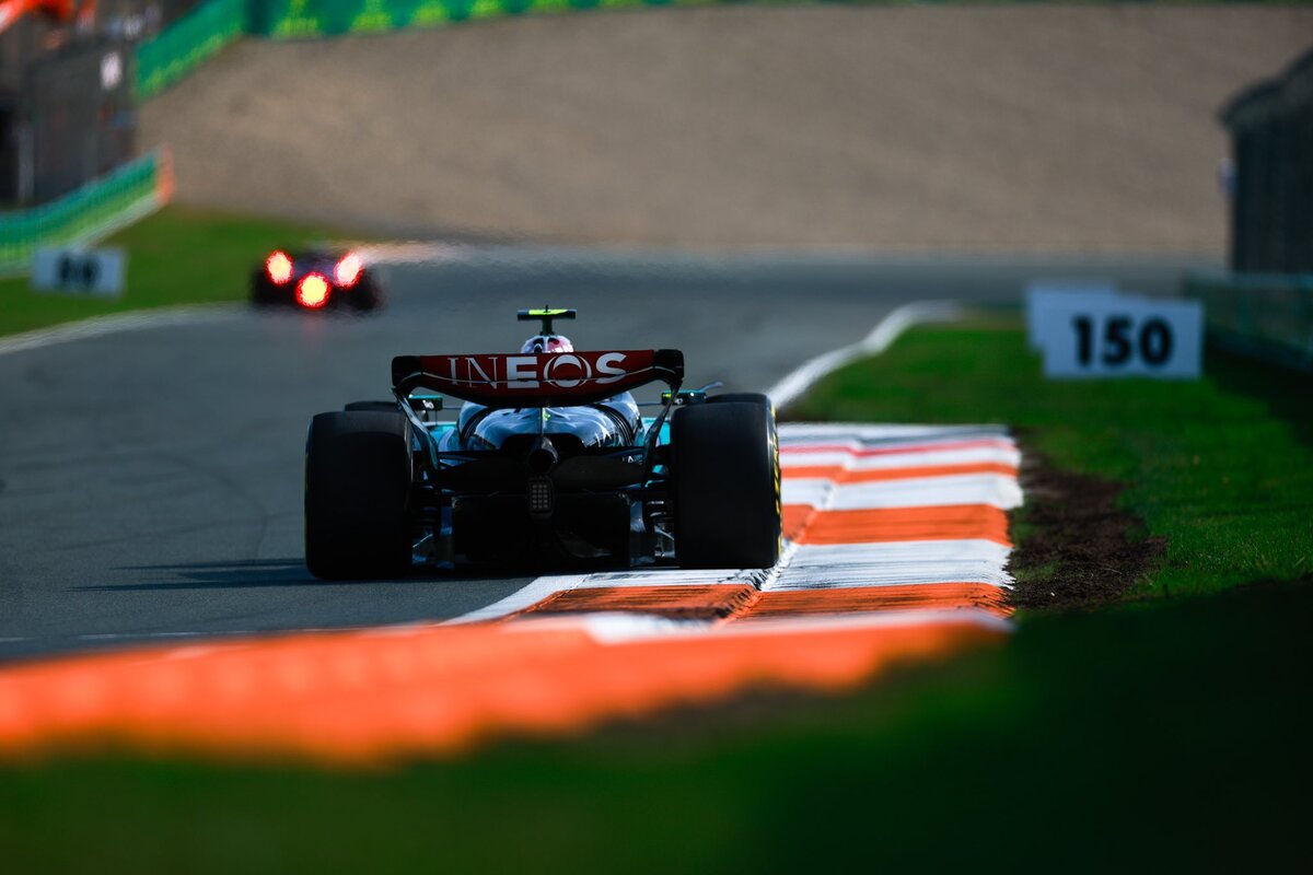 La Mercedes di Hamilton a Zandvoort