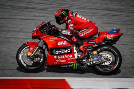 Bagnaia durante le FP in Austria