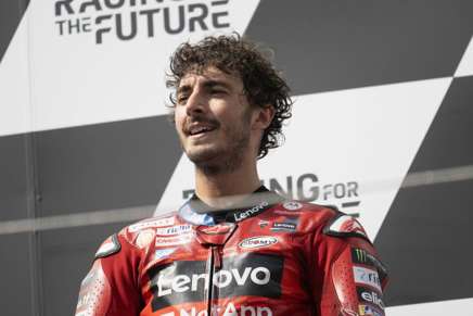 Pecco Bagnaia sul podio del GP d'Austria 2024