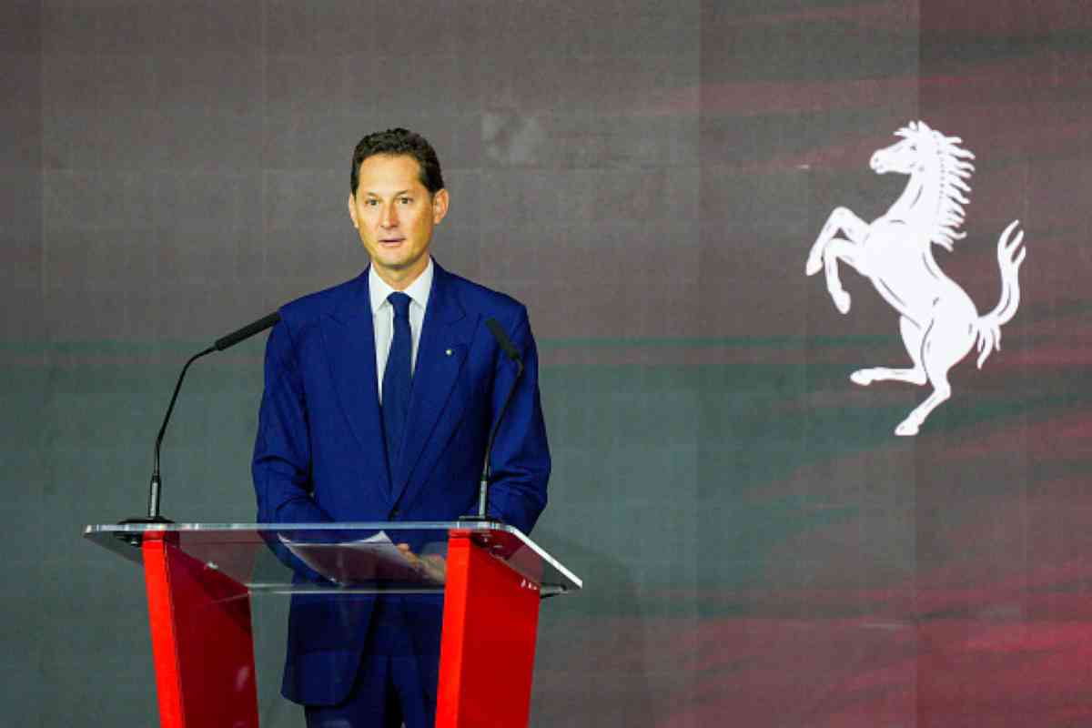 John Elkann a Maranello