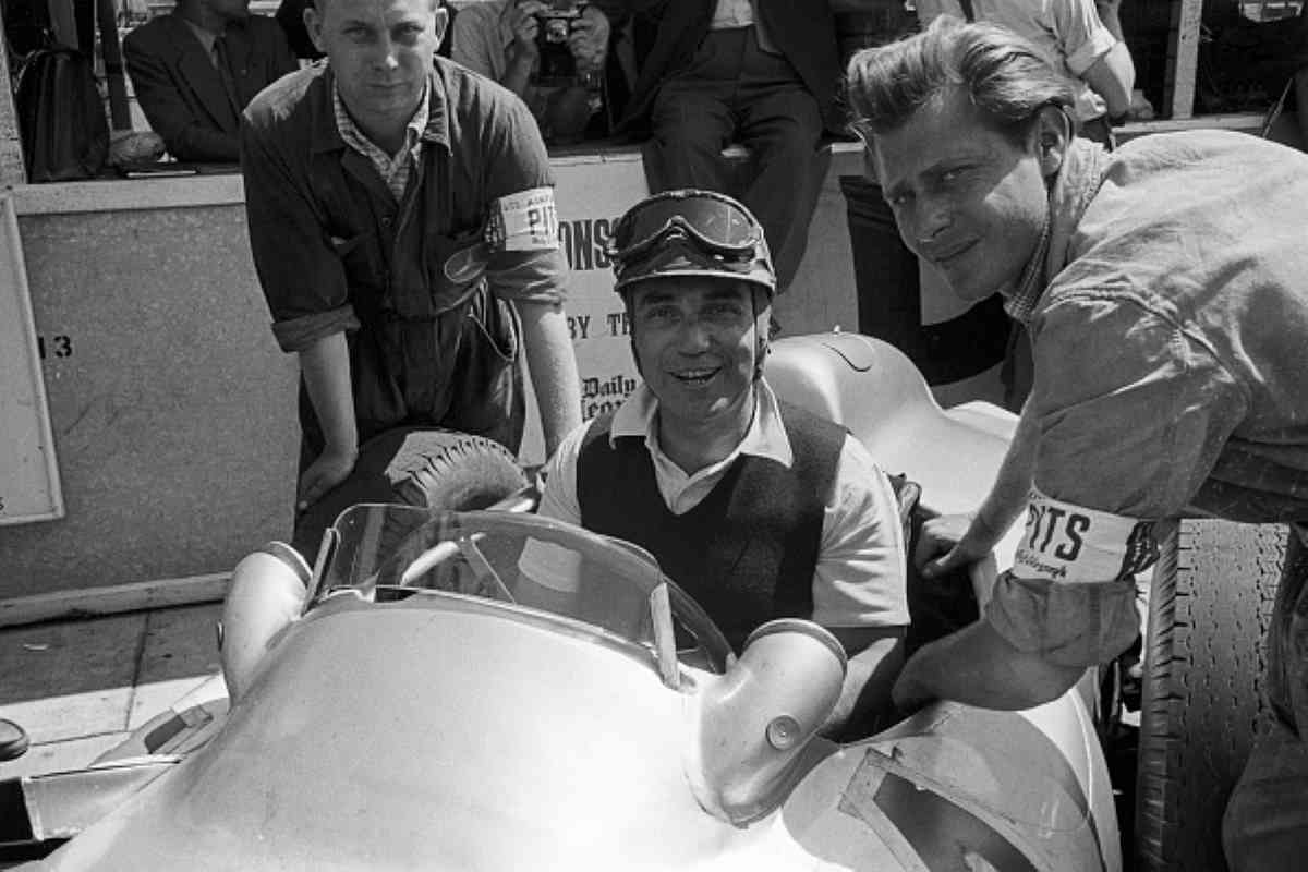 Piero Taruffi sulla Mercedes F1