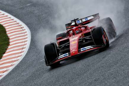 Charles Leclerc nelle FP1 del GP di Olanda