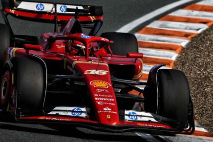 Charles Leclerc (Ferrari) durante le FP2 a Zandvoort