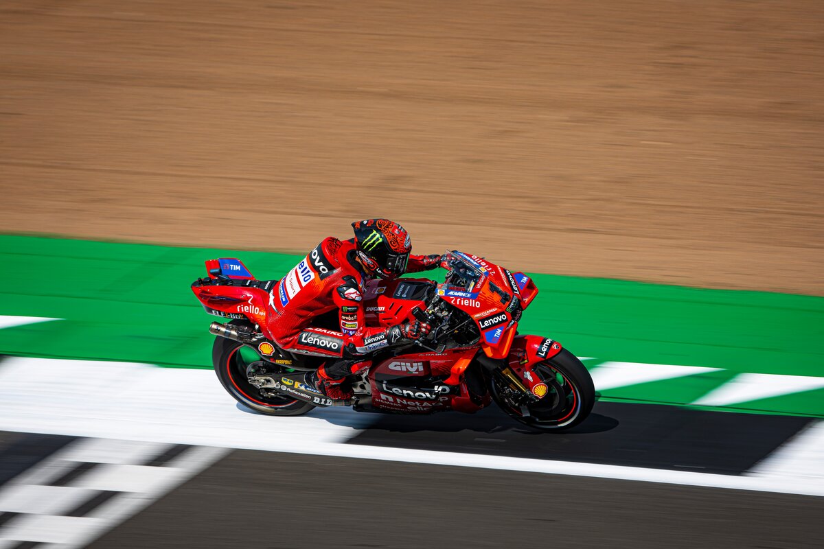 Francesco Bagnaia durante il weekend del Gran Premio di Gran Bretagna