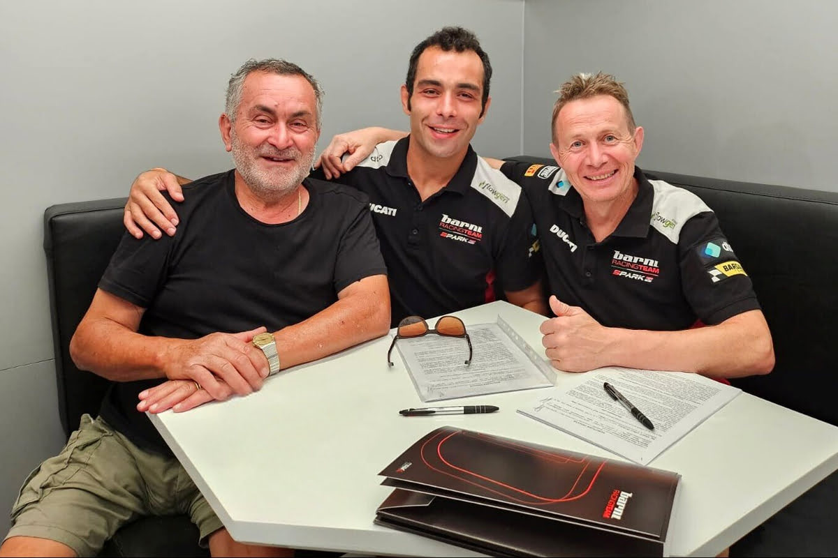 Rinnovo di Petrucci con il team Barni Ducati