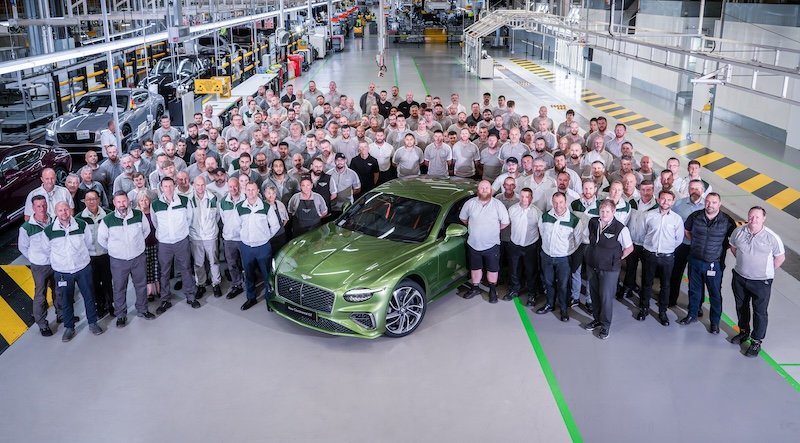 Produzione nuova Bentley Continental GT