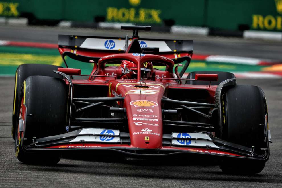 Leclerc (Ferrari) in Singapore