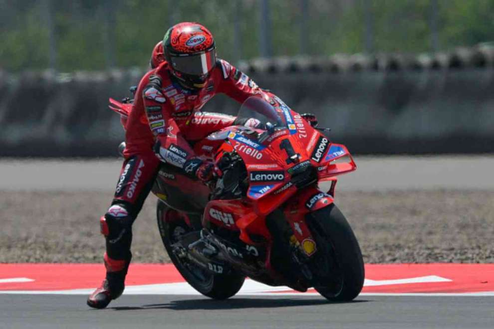 Francesco Pecco Bagnaia durante le FP1 di Mandalika