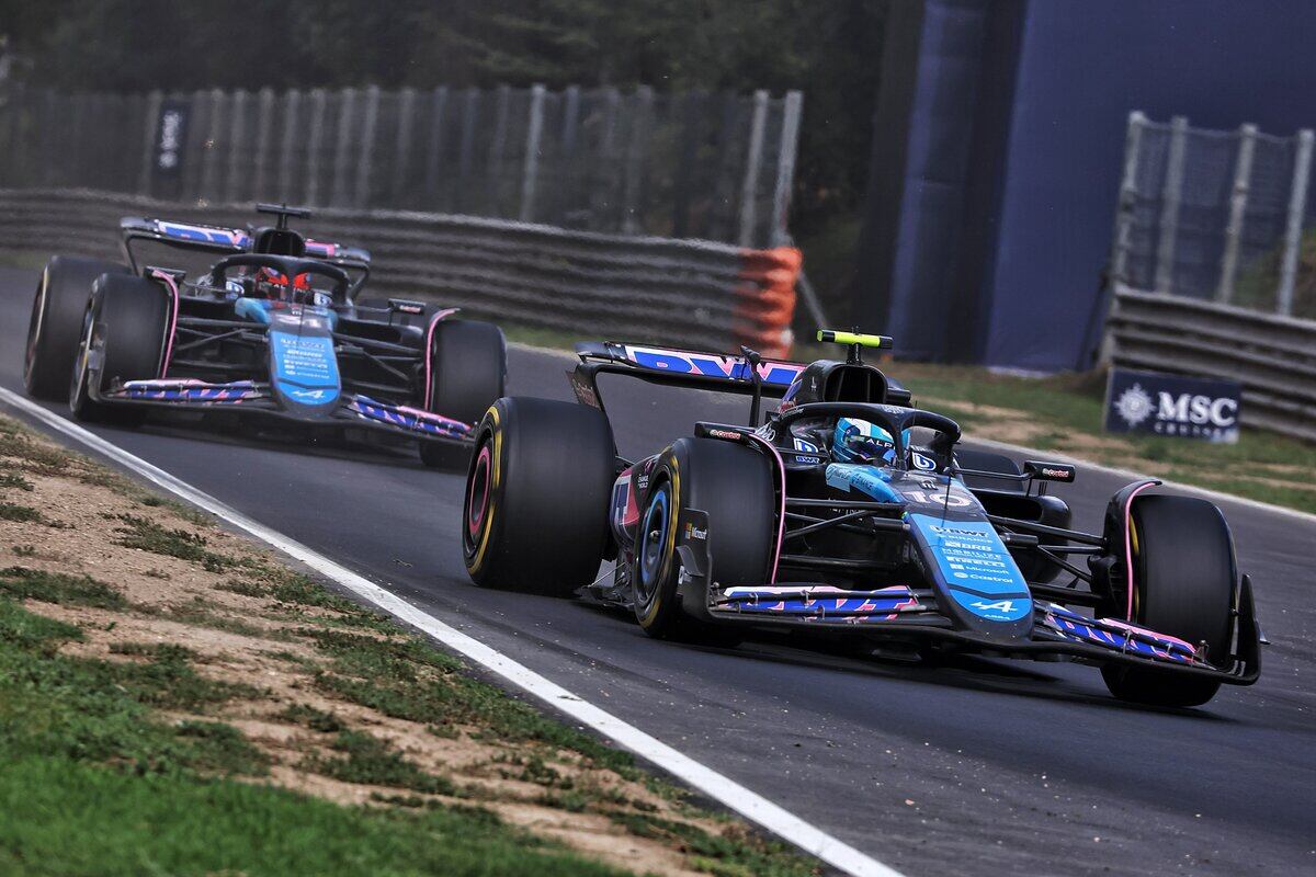 Gasly e Ocon a Monza, Variante Ascari