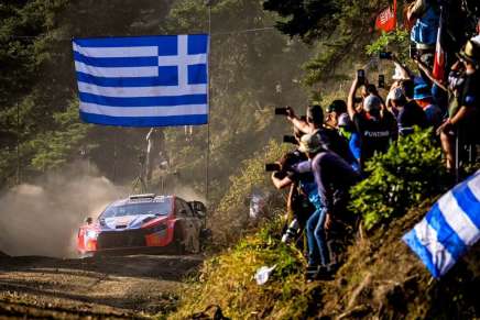 Tanak nella SS4 del rally di Grecia