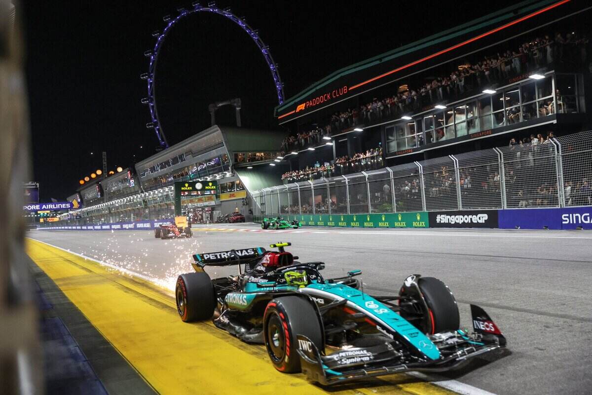 Lewis Hamilton a Singapore