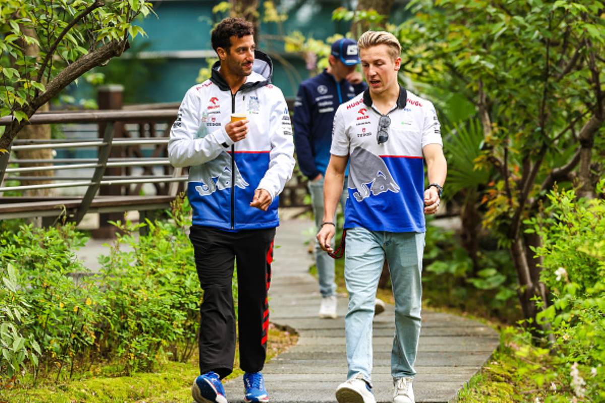 F1 GP Cina 2024, Shanghai: Liam Lawson e Daniel Ricciardo (Racing Bulls) - Foto: Getty Images