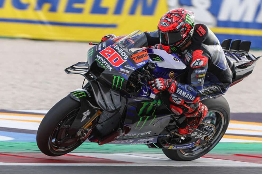 Fabio Quartararo (Yamaha) in pista a Misano