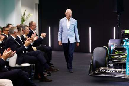 Adrian Newey alla conferenza di presentazione in Aston Martin