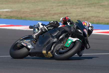 Zarco (Honda LCR) in pista nei test di Misano