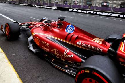 Leclerc (Ferrari) a Baku