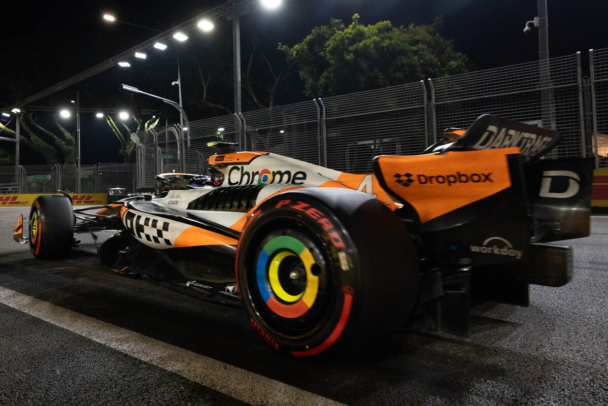 Norris (McLaren) a Singapore