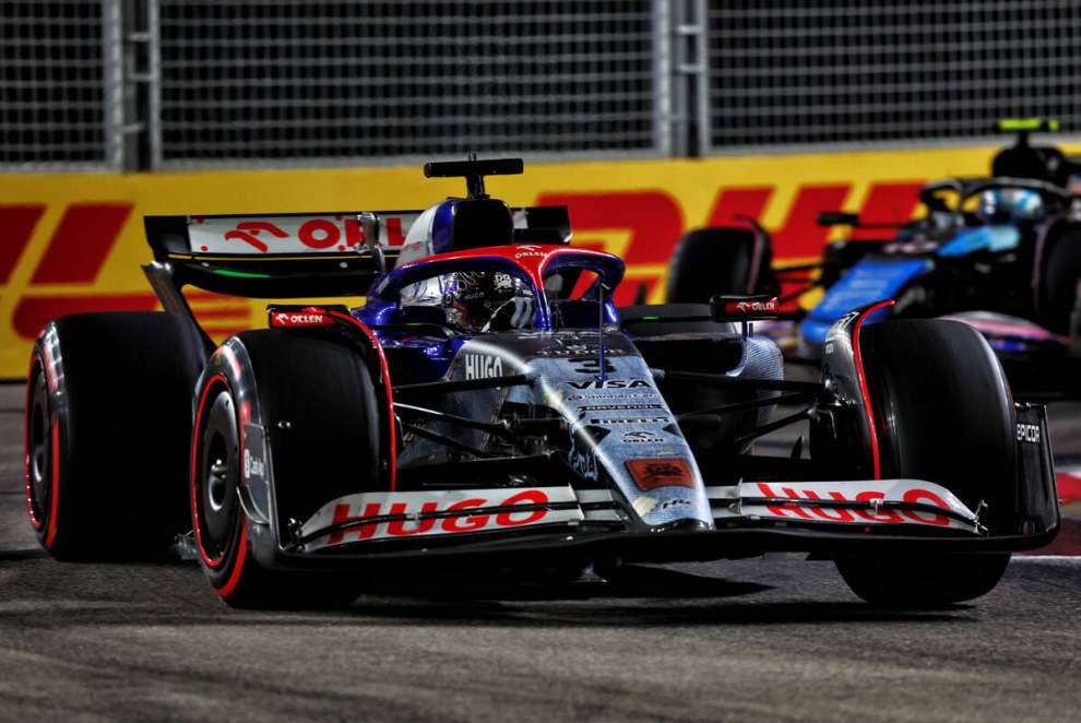 Ricciardo (Racing Bulls) a Singapore