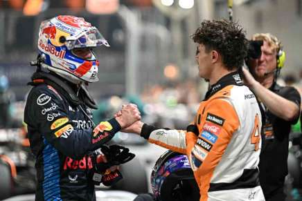 Max Verstappen e Lando Norris a Singapore