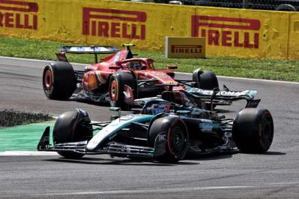 Andrea Kimi Antonelli al volante della Mercedes W15 nelle FP1 del GP Italia 2024