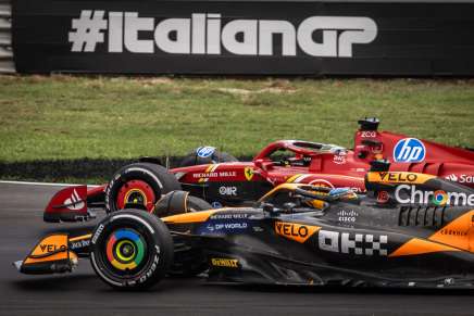 Oscar Piastri e Charles Leclerc a Monza