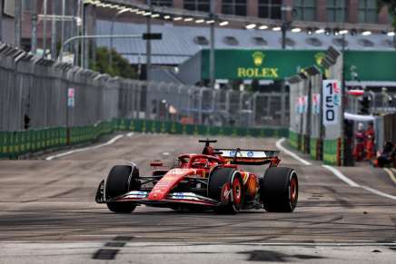 Leclerc nel GP di Singapore 2024