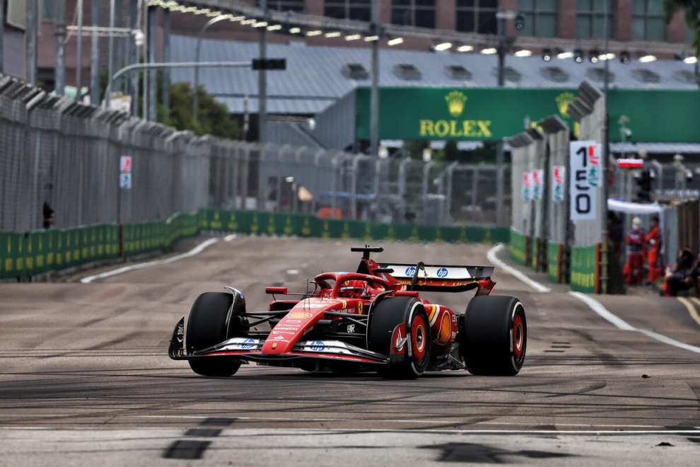 Leclerc nel GP di Singapore 2024