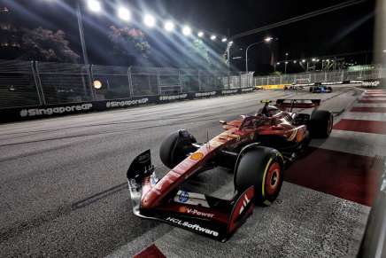 Carlos Sainz a Singapore