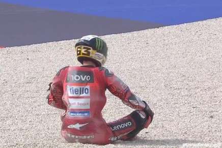 Bagnaia cade a Misano