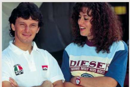 Fausto Gresini e Nadia Padovani