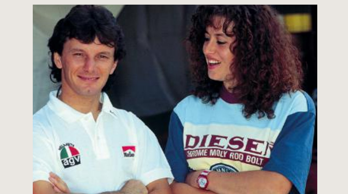 Fausto Gresini e Nadia Padovani