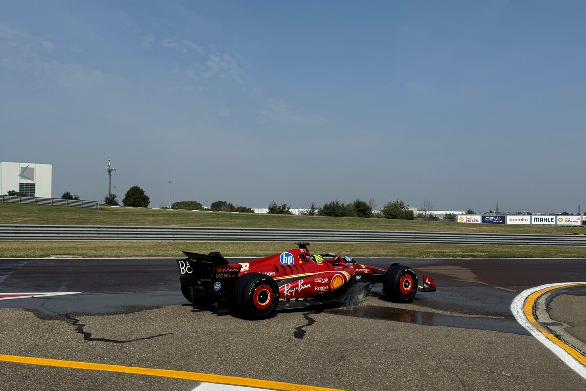 Oliver Bearman a Fiorano sulla Ferrari