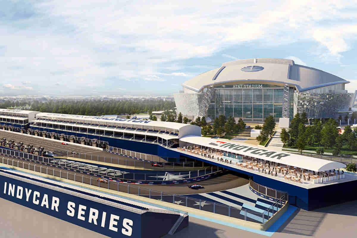 IndyCar 2026: il rendering del circuito di Arlington - Foto: IndyCar Series