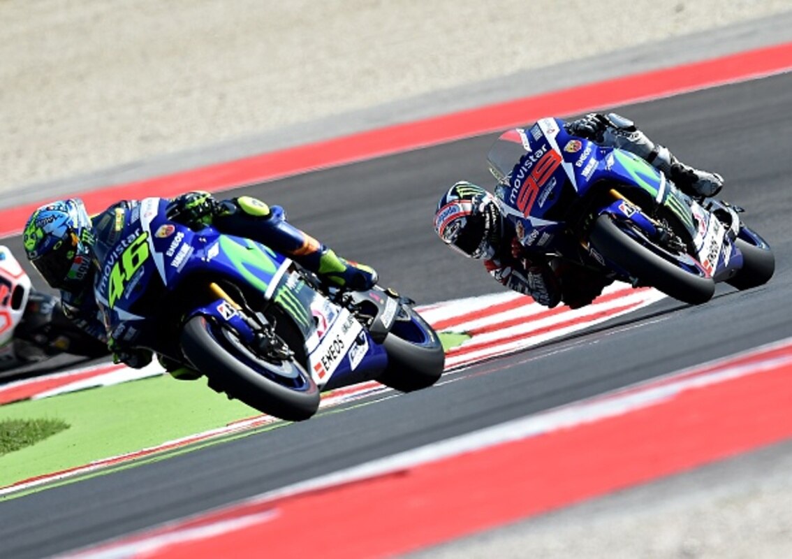 Rossi e Lorenzo nel 2015