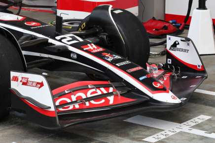 Haas F1 dettaglio ala anteriore