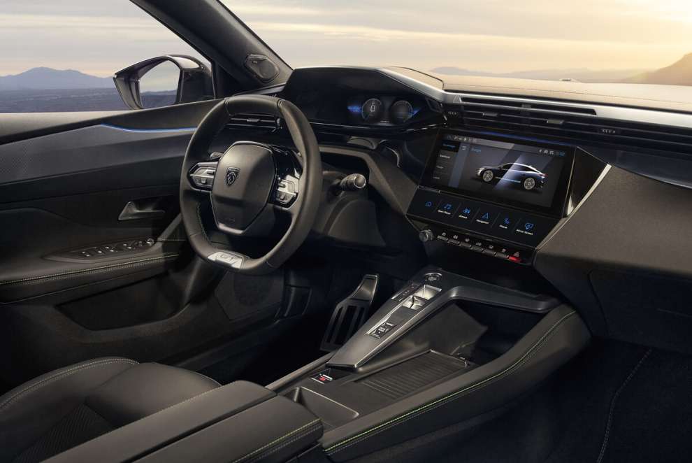 Interior of the new Peugeot e-408