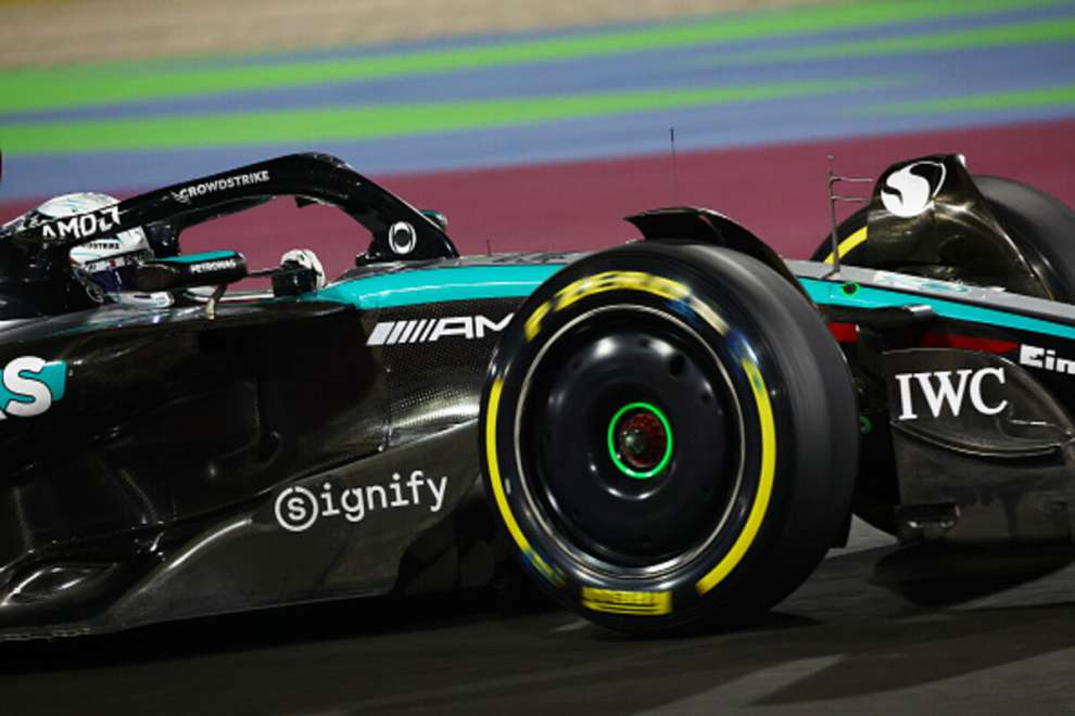 Russell nelle qualifiche sprint di Lusail 2024