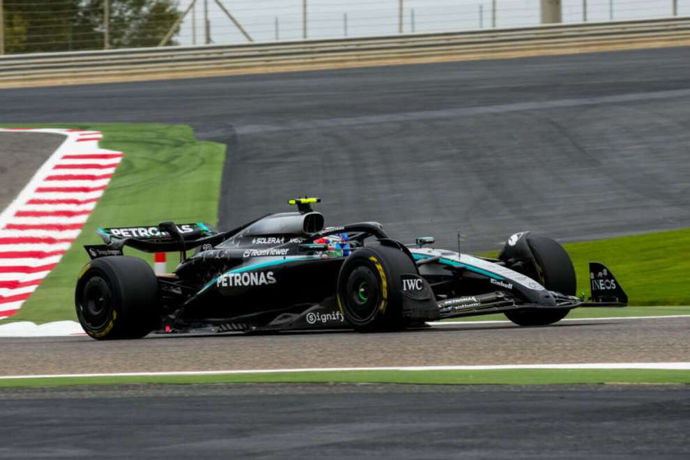 Test Bahrain Antonelli in Mercedes