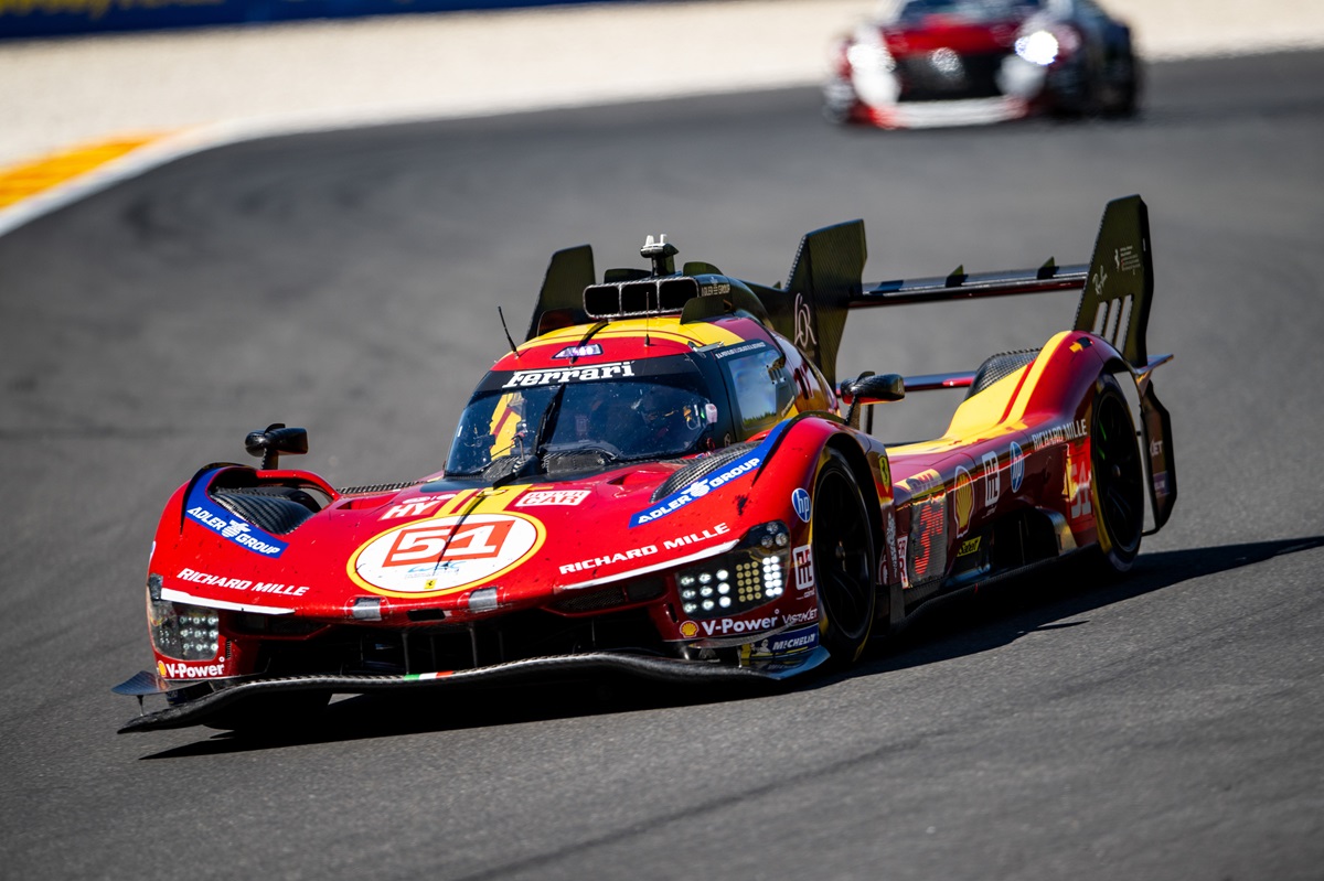 6 ore di Spa, Gara: Ferrari #51 e #50 in testa dopo quattro ore.
