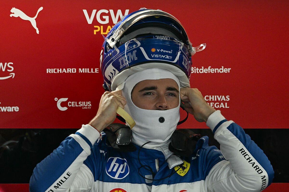 Incredibile Leclerc: a muro nel giro di schieramento sotto l’acqua, non corre la Sprint