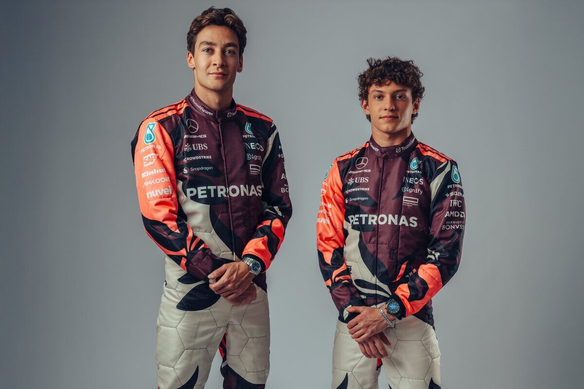 Anche Mercedes è in clima Miami: svelate le tute speciali ‘multicolori’ – FOTO