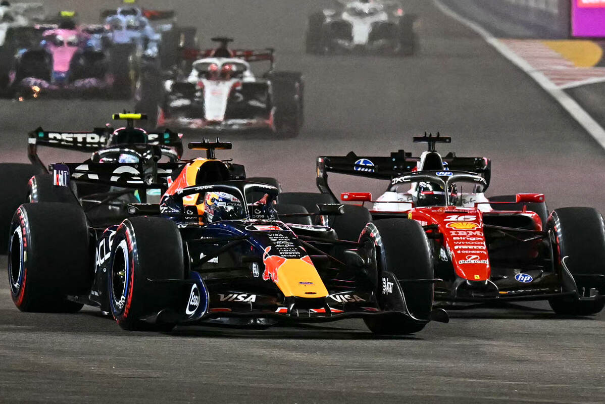 Verstappen (Red Bull) e Leclerc (Ferrari)