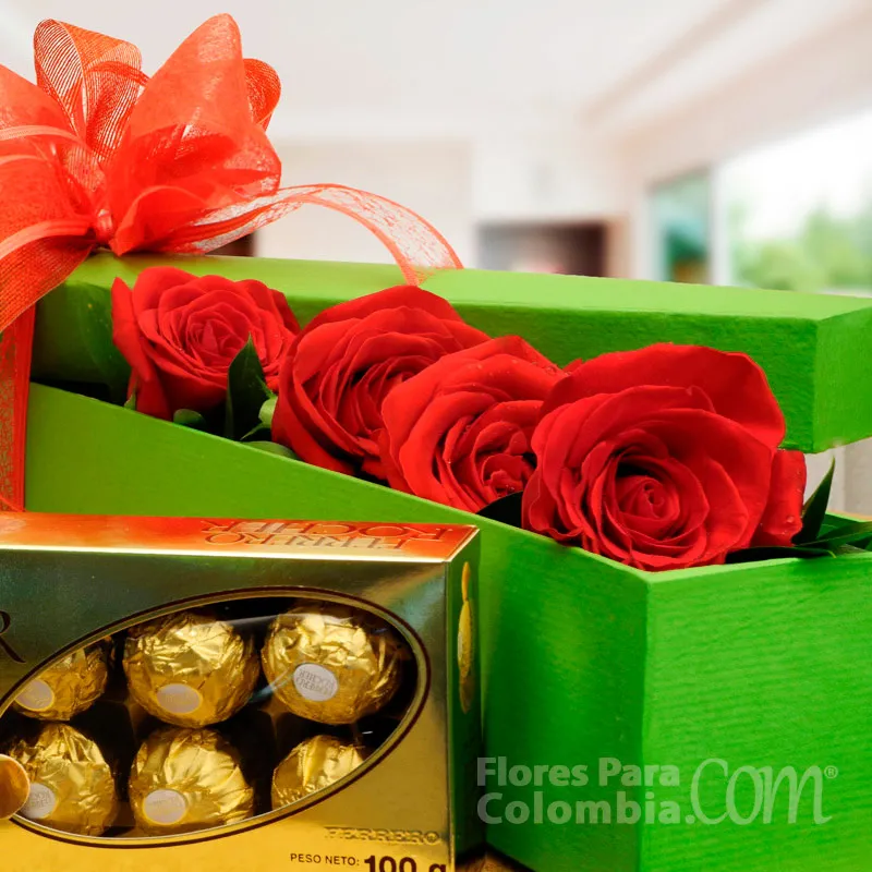 caja con chocolates