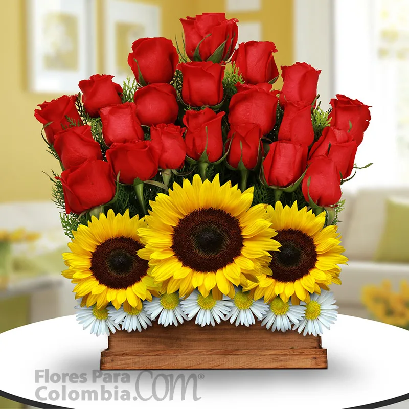 significado de regalar girasoles con rosas